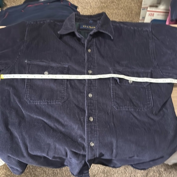 Corduroy Shirt jacket shacket chore coat fleece lined XL Club Room button down - Picture 13 of 14